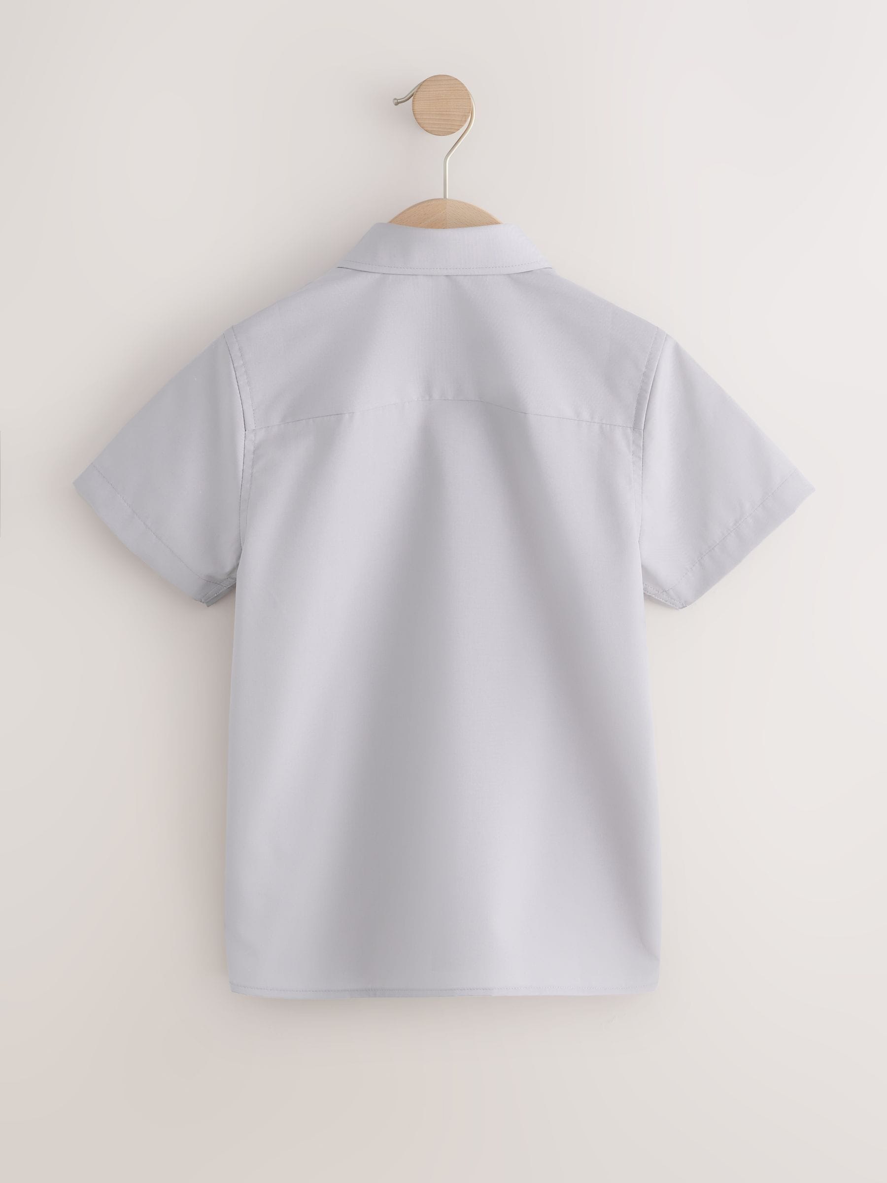 Dsiney Kidz - Grey Regular Fit Short Sleeve School 2 Pack Shirts (3-17yrs) image 3