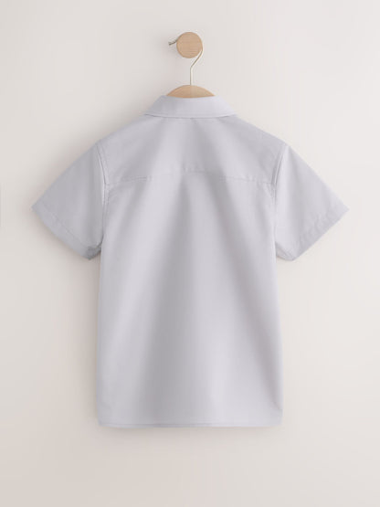 Dsiney Kidz - Grey Regular Fit Short Sleeve School 2 Pack Shirts (3-17yrs) image 3