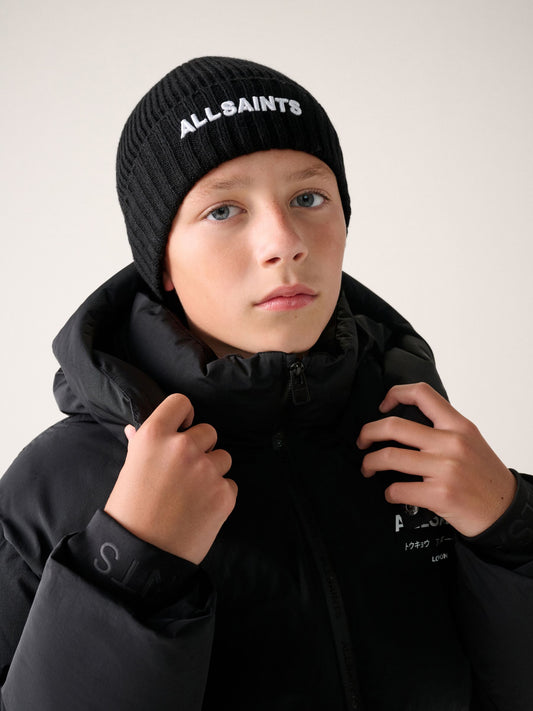 smALLSAINTS Black Underground Knitted Logo Beanie - image 2
