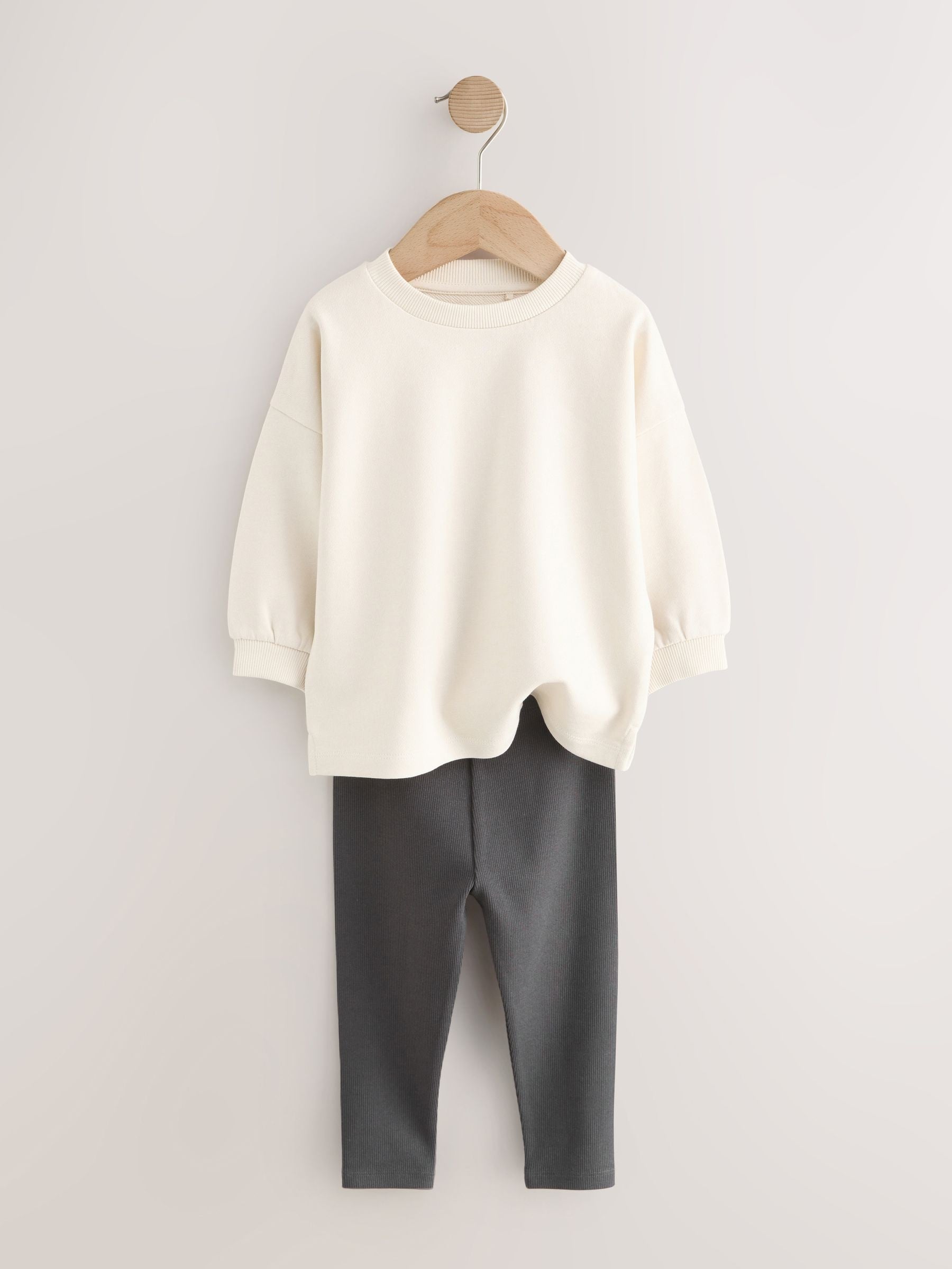 Dsiney Kidz - Off-White Long Sleeve Top and Leggings Set (3mths-7yrs) image 5