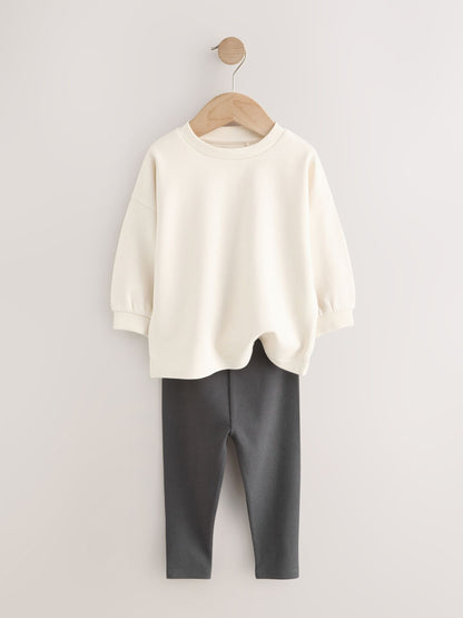 Dsiney Kidz - Off-White Long Sleeve Top and Leggings Set (3mths-7yrs) image 5
