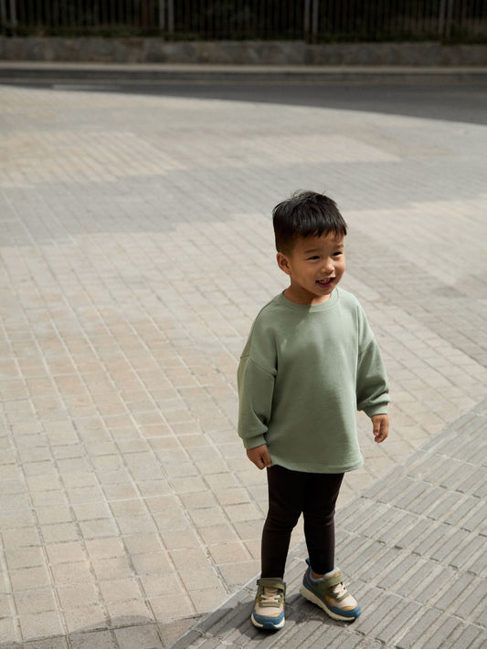 Sage Green Long Sleeve Top and Leggings Set (3mths-7yrs) image 1