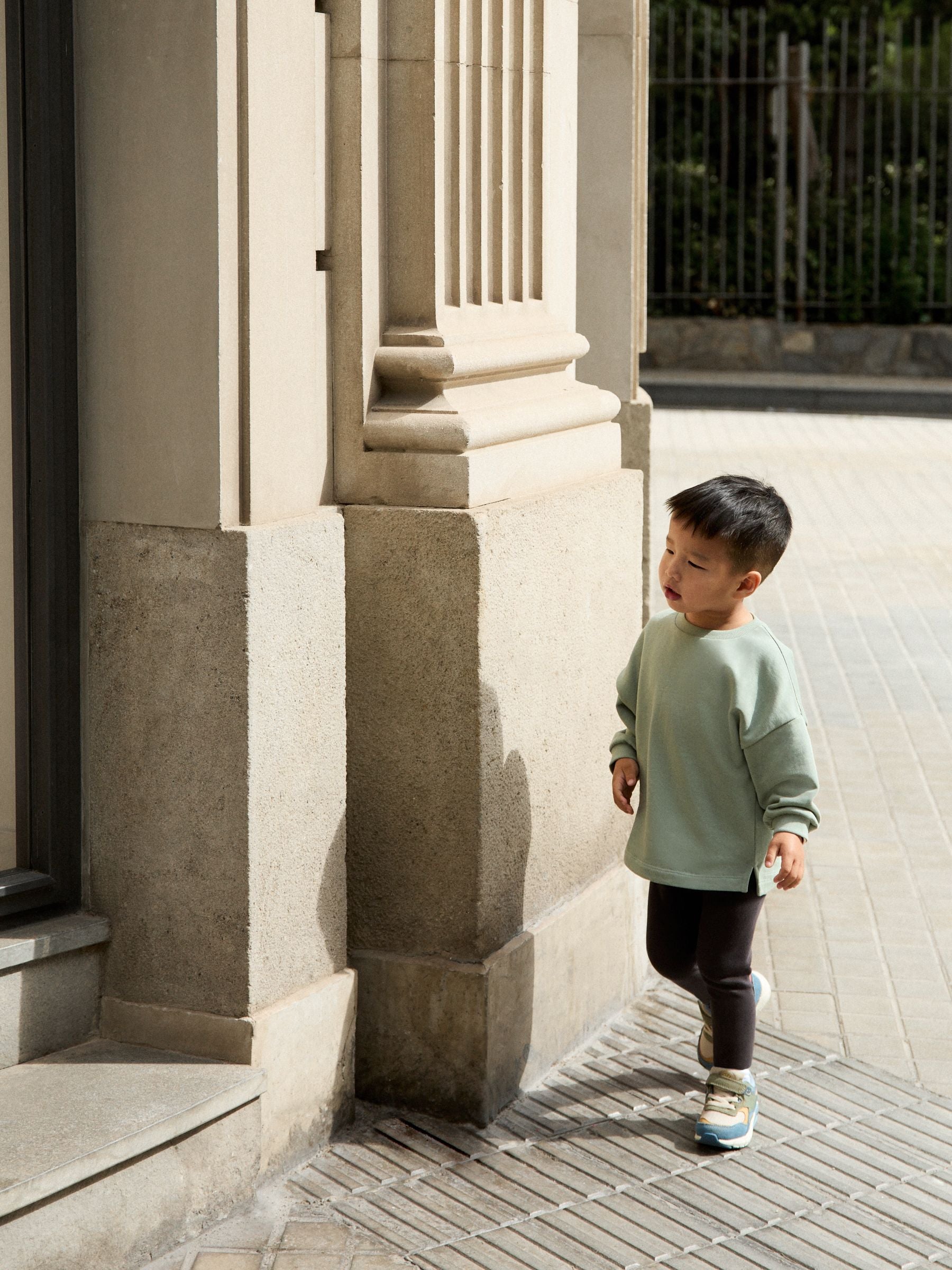 Sage Green Long Sleeve Top and Leggings Set (3mths-7yrs) image 3