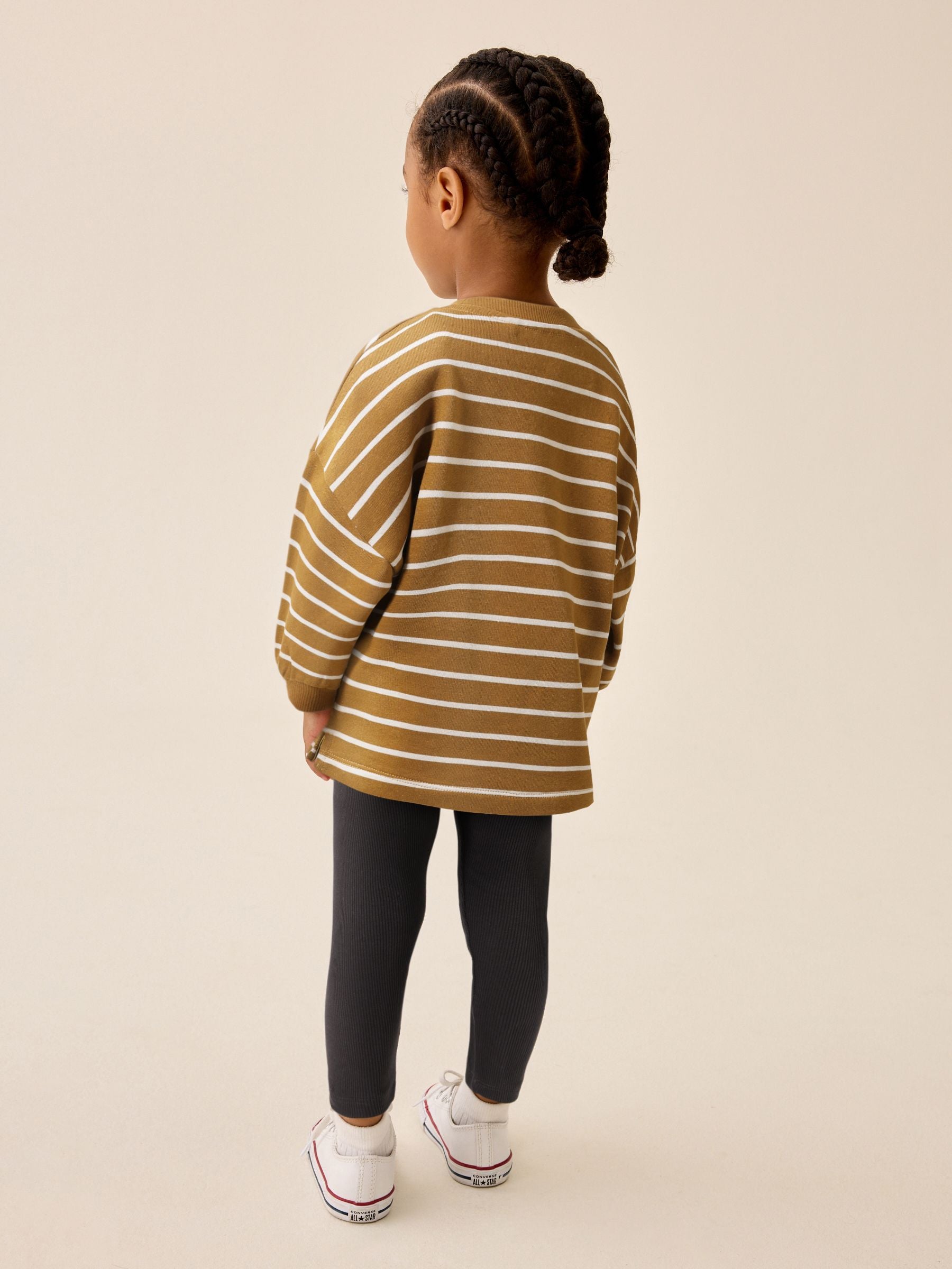 Mustard Stripe Long Sleeve Top and Leggings Set (3mths-7yrs) image 4