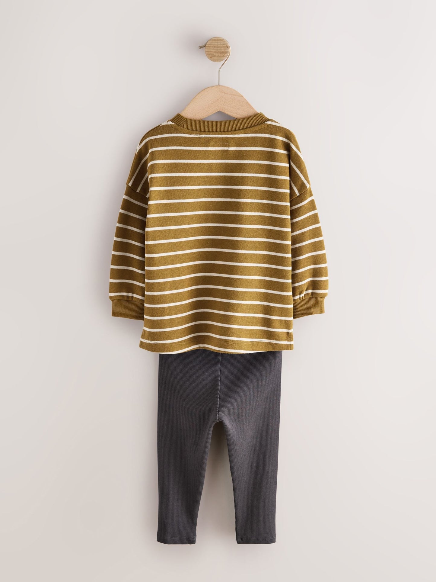 Mustard Stripe Long Sleeve Top and Leggings Set (3mths-7yrs) image 8