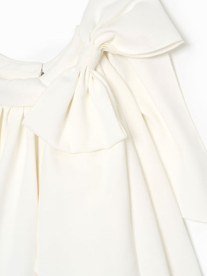 Angel & Rocket White Amelia White Bow Swing Dress image 5