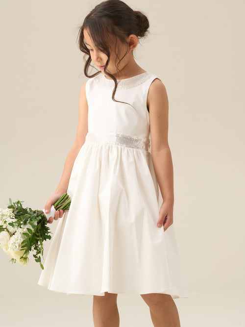 Dsiney Kidz - Angel & Rocket White Cassidy Ivory Sequin Bow Dress image 1