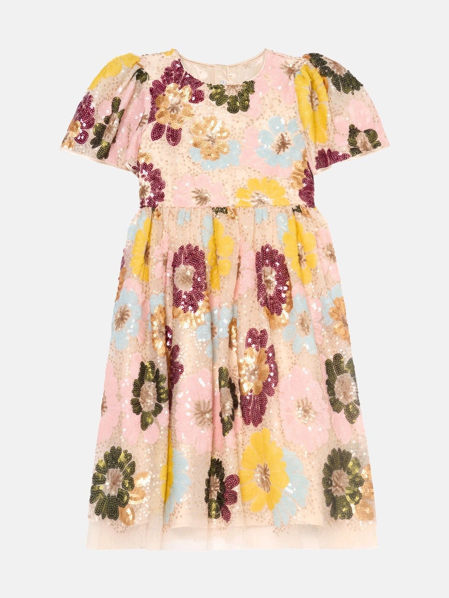 Angel & Rocket White Verity Flower Sequin Dress image 10
