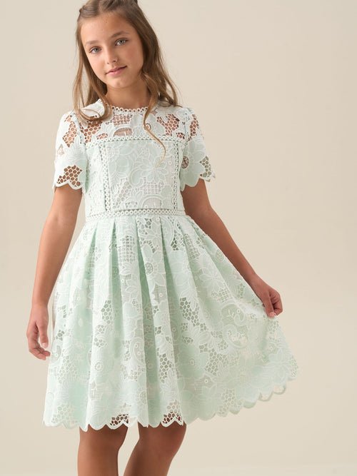 Dsiney Kidz - Angel & Rocket Green Maeva Lace Dress image 1