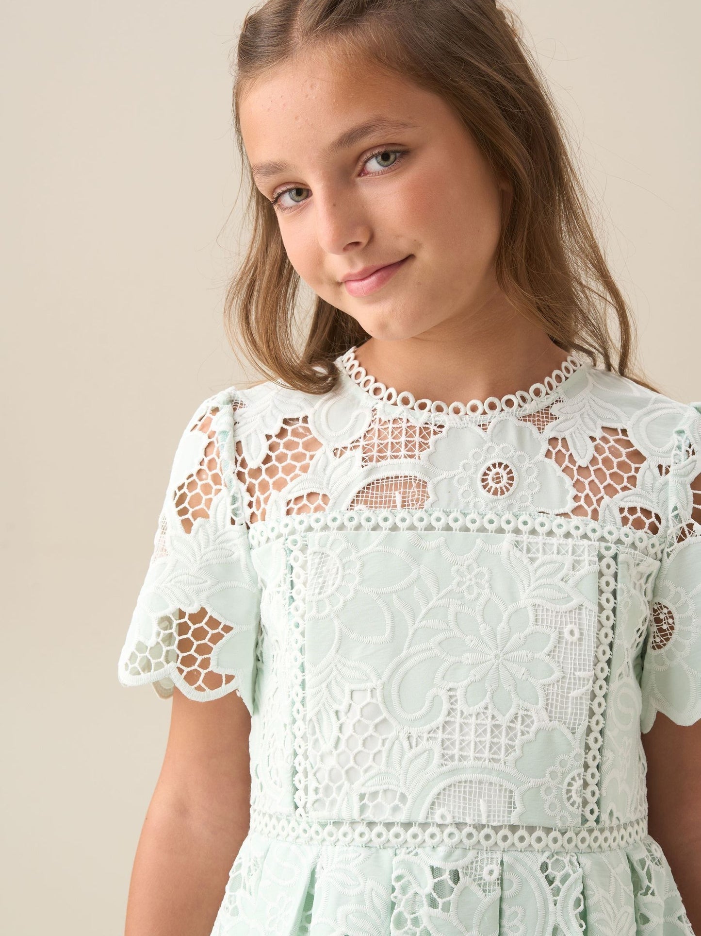 Angel & Rocket Green Maeva Lace Dress image 4