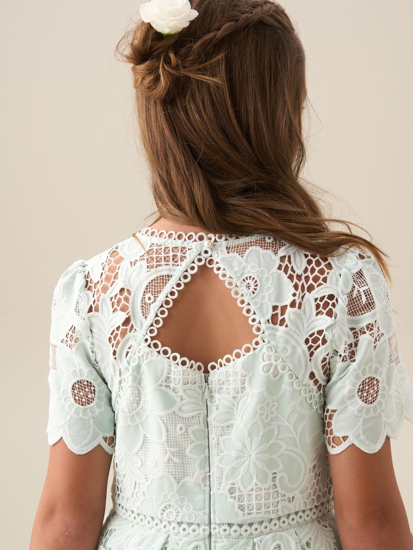 Angel & Rocket Green Maeva Lace Dress image 5