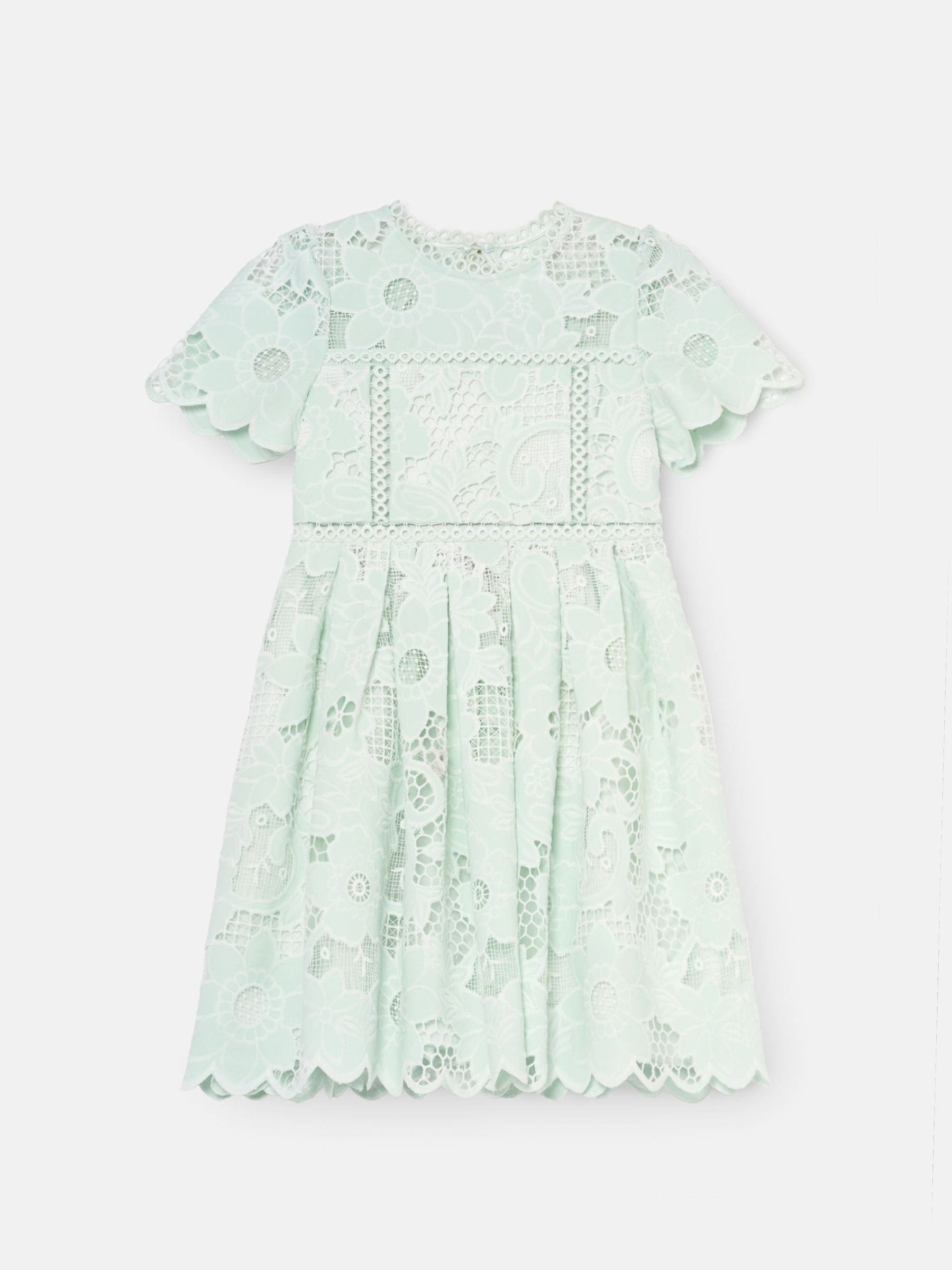 Angel & Rocket Green Maeva Lace Dress image 6