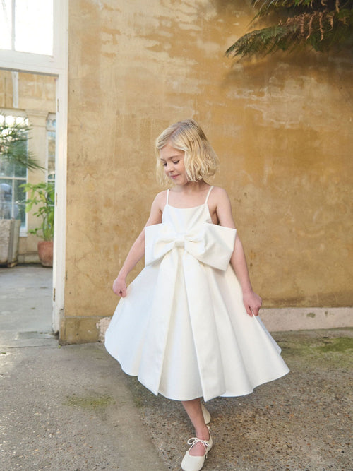 Dsiney Kidz - Angel & Rocket White Gabriella Bow Pleat Dress image 1