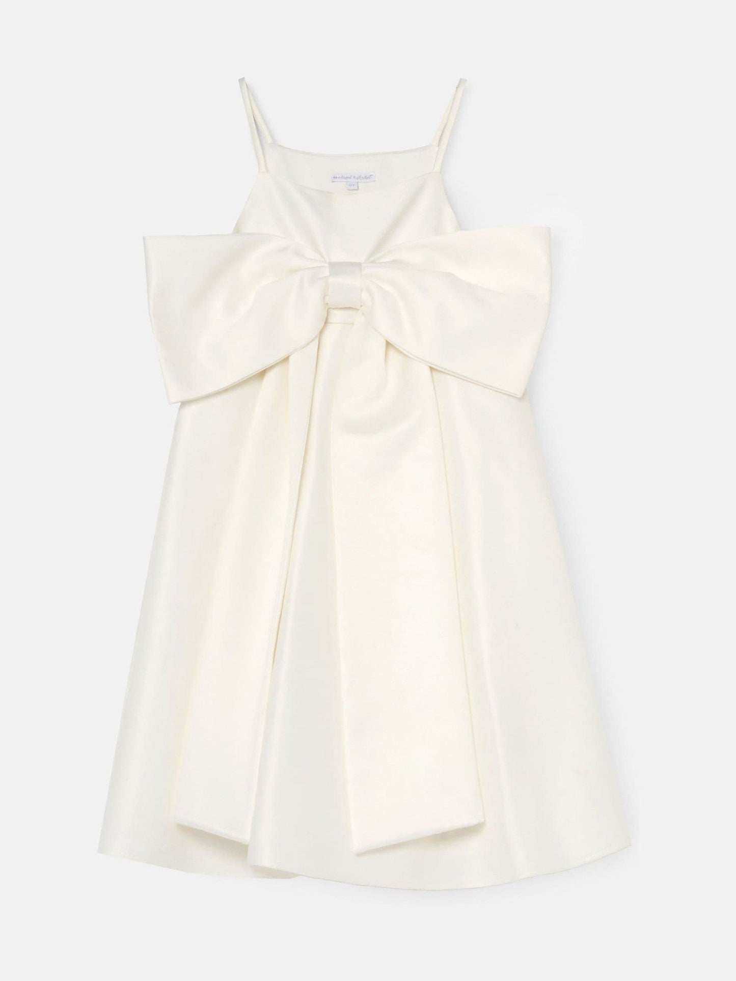 Angel & Rocket White Gabriella Bow Pleat Dress image 3