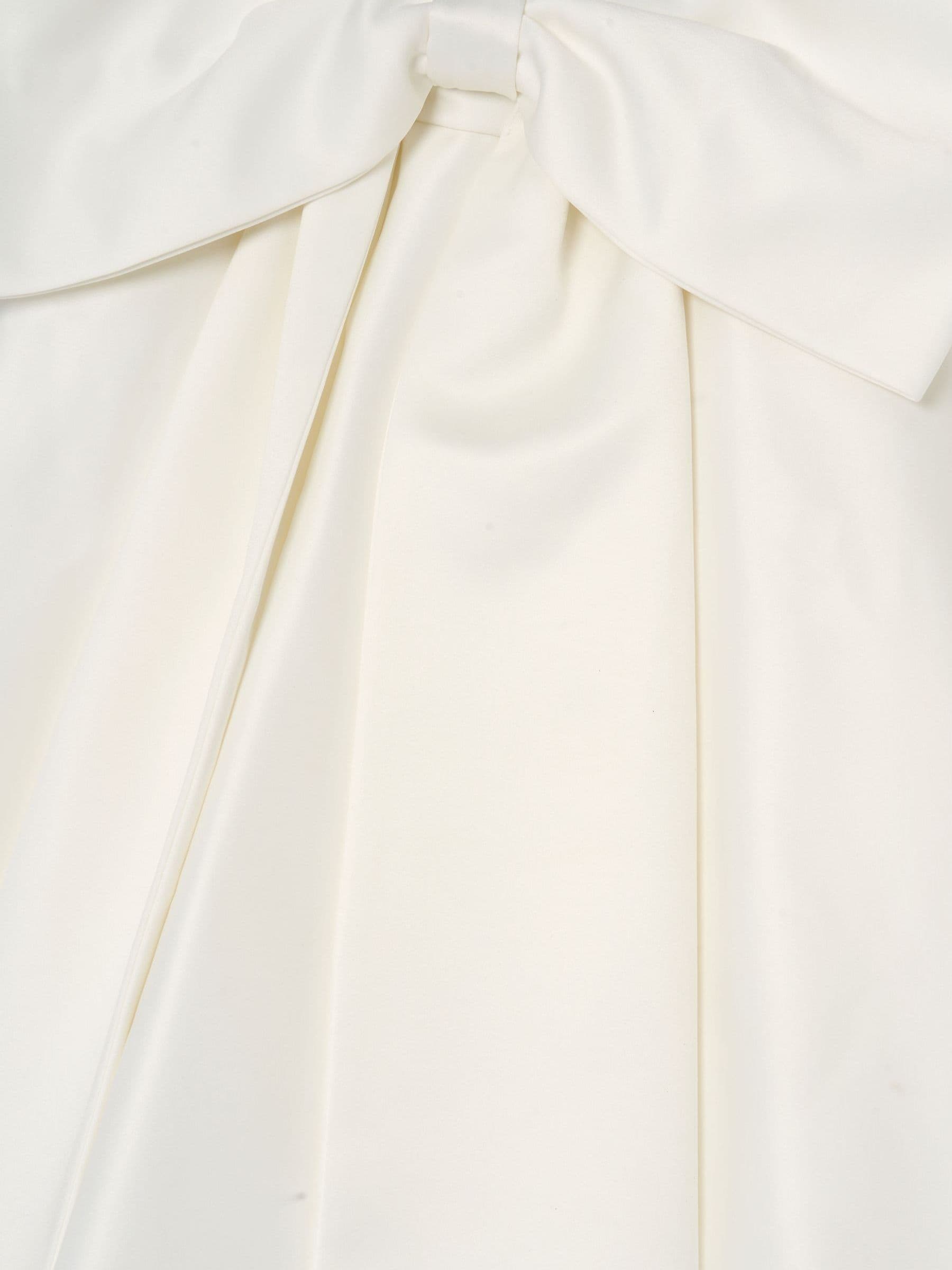 Angel & Rocket White Gabriella Bow Pleat Dress image 5