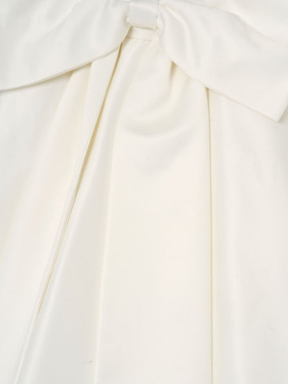 Angel & Rocket White Gabriella Bow Pleat Dress image 5