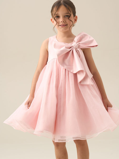 Dsiney Kidz - Angel & Rocket Pink Paris Blush Bow Dress image 1