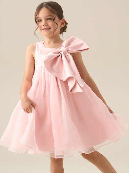 Angel & Rocket Pink Paris Blush Bow Dress image 4