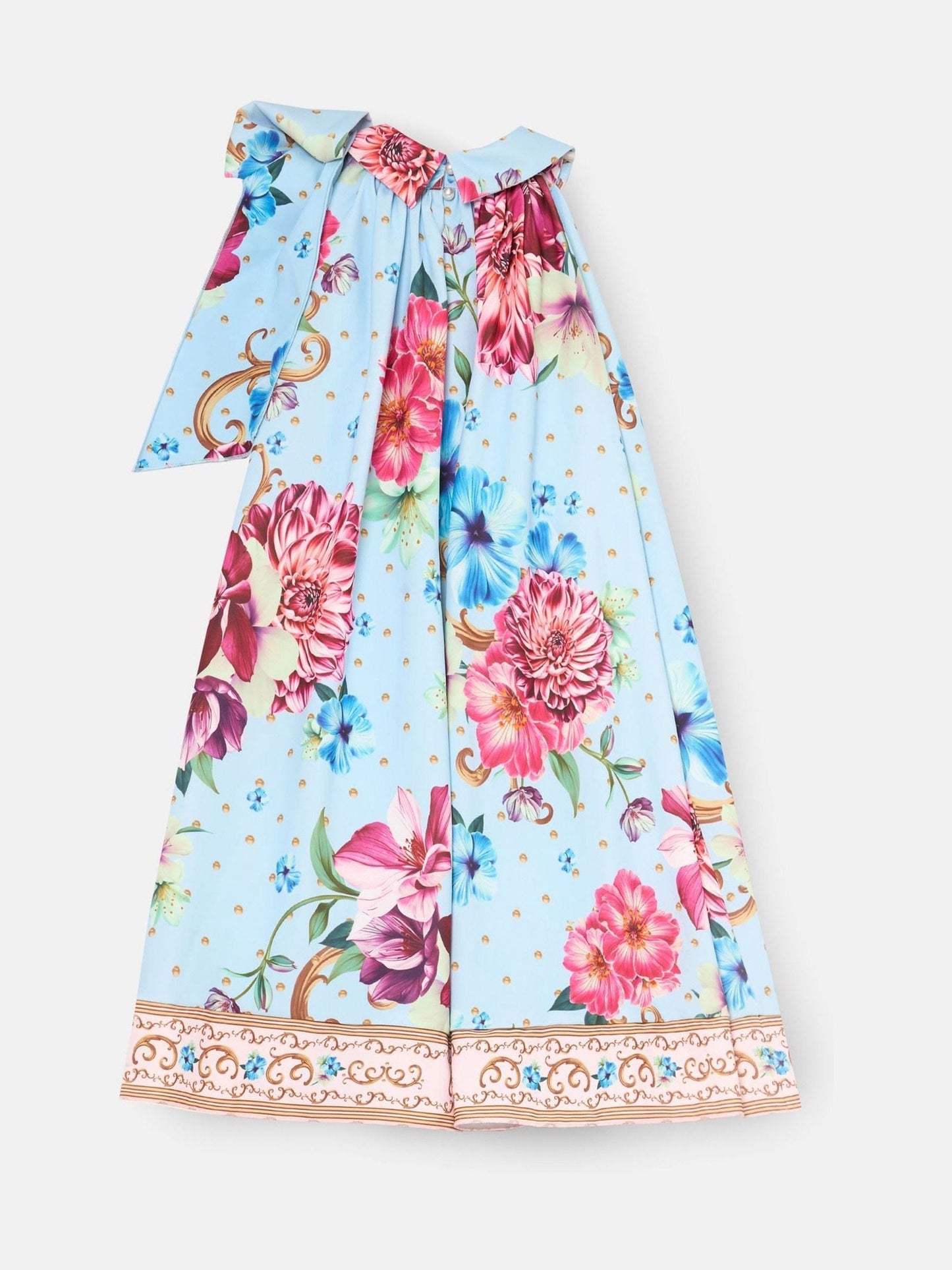 Angel & Rocket Blue Amelia White Bow Swing Dress image 11