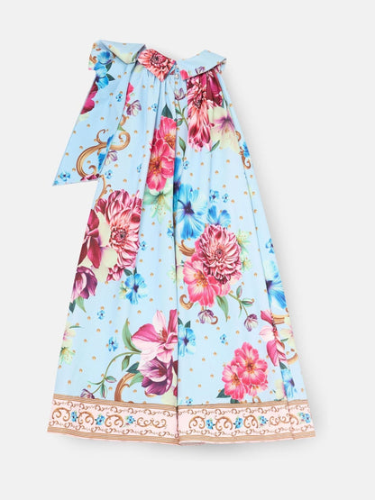 Angel & Rocket Blue Amelia White Bow Swing Dress image 11