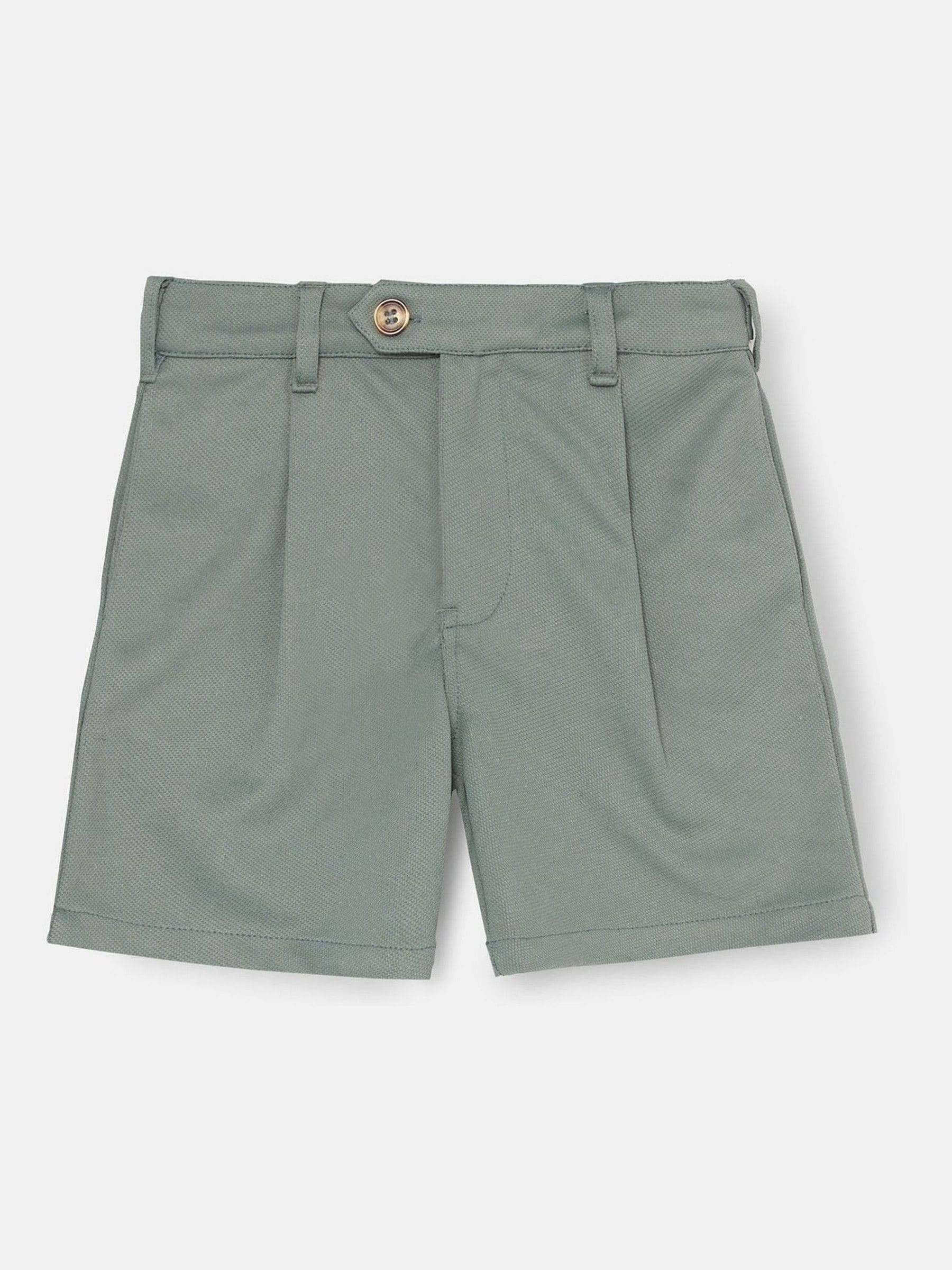 Dsiney Kidz - Angel & Rocket Green Benjamin Pleat Front Smart Shorts image 4