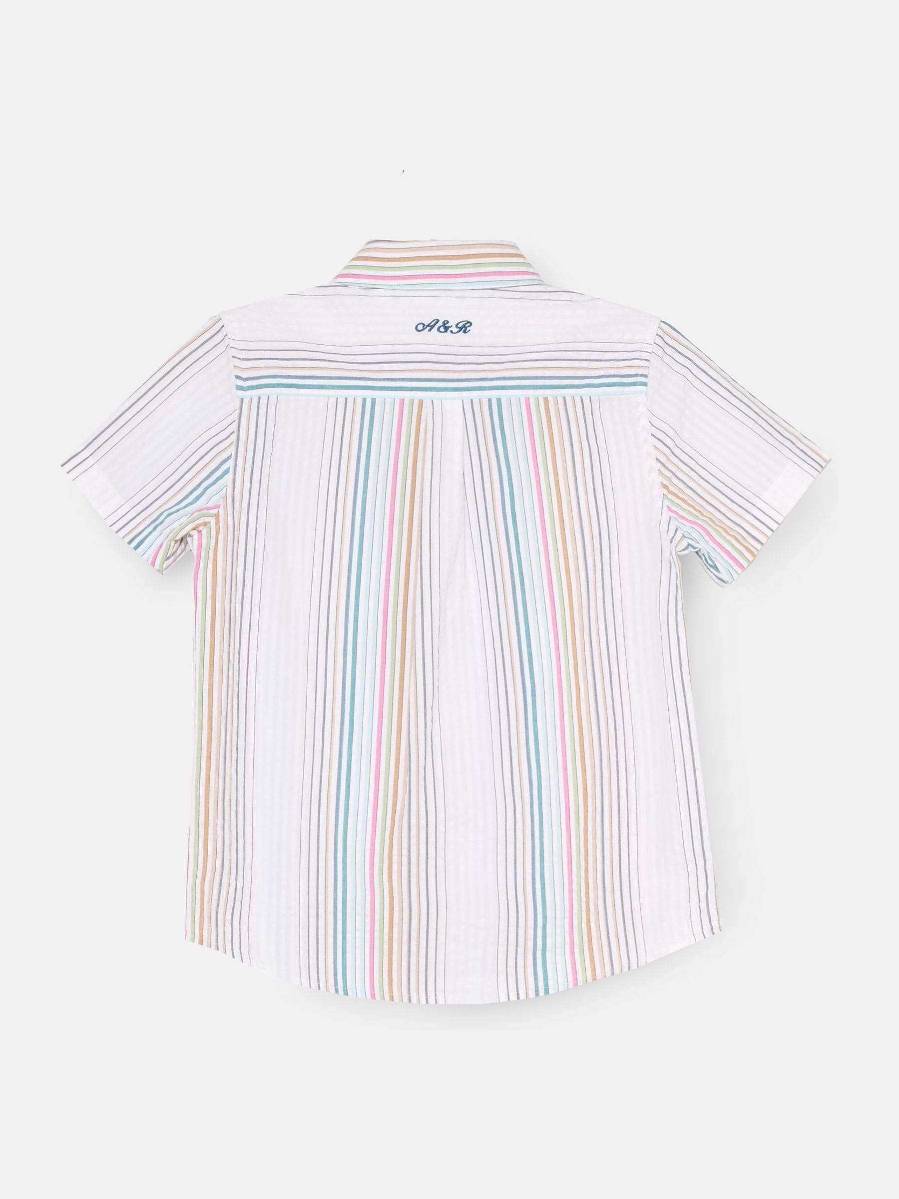 Dsiney Kidz - Angel & Rocket Grey Cole Seersucker Stripe Shirt image 5