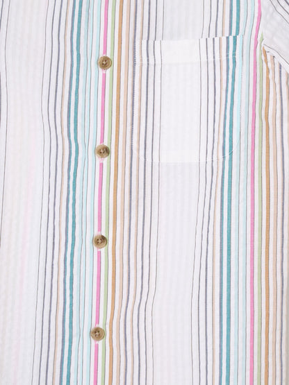 Dsiney Kidz - Angel & Rocket Grey Cole Seersucker Stripe Shirt image 6
