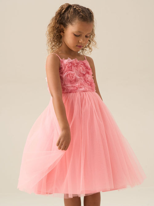Dsiney Kidz - Angel & Rocket Pink Rosie Embellished Flower Dress image 1