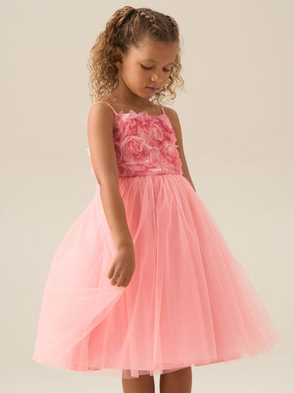 Angel & Rocket Pink Rosie Embellished Flower Dress image 1