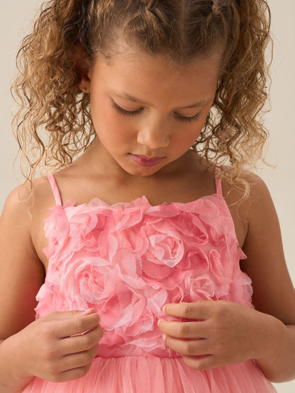Angel & Rocket Pink Rosie Embellished Flower Dress image 2