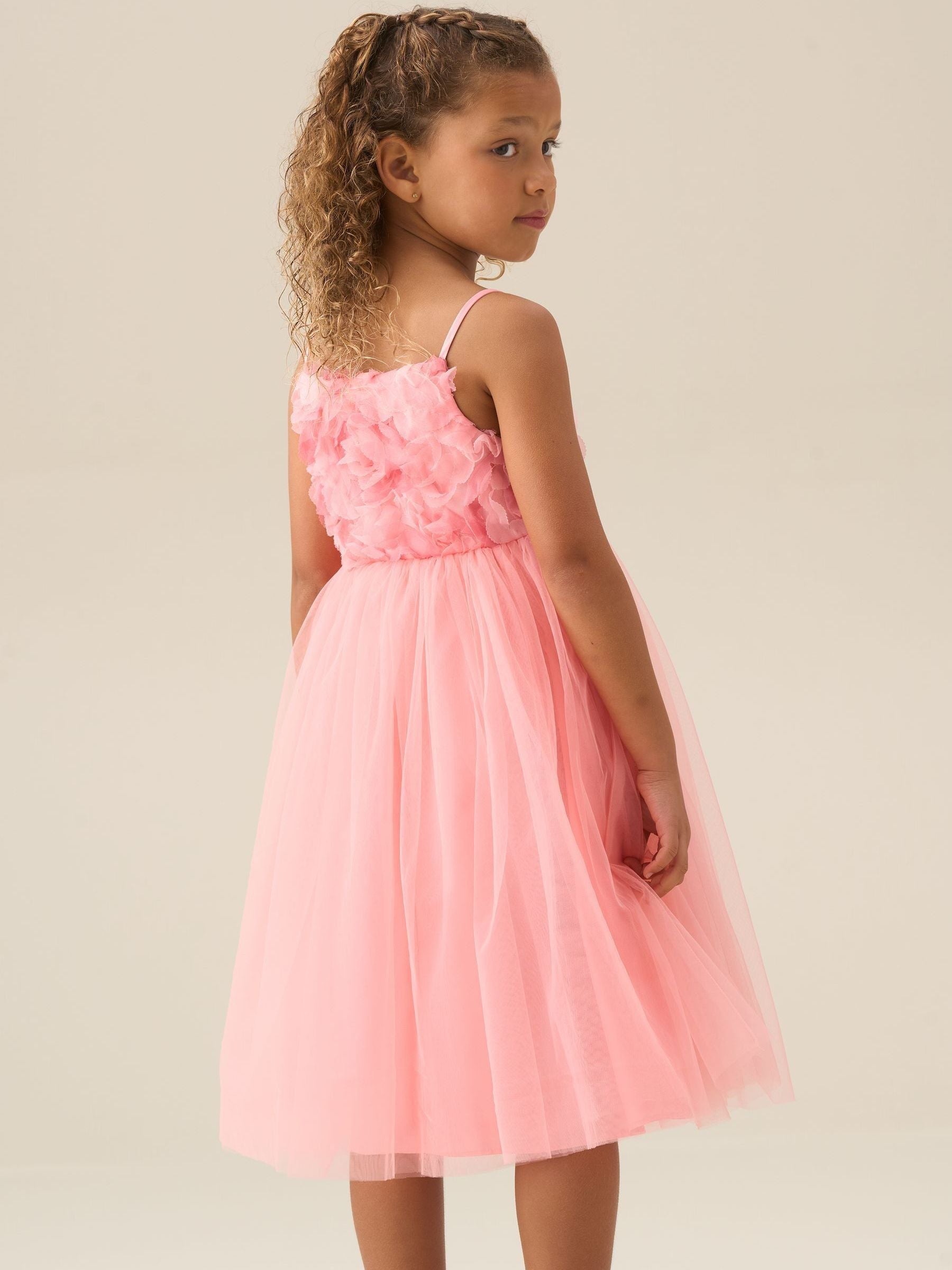 Angel & Rocket Pink Rosie Embellished Flower Dress image 5