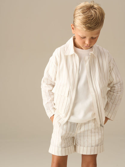 Dsiney Kidz - Angel & Rocket Cream Jake Ticking Stripe Jacket image 1