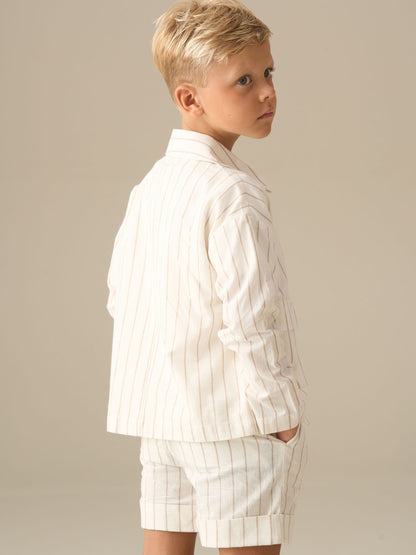 Dsiney Kidz - Angel & Rocket Cream Jake Ticking Stripe Jacket image 3