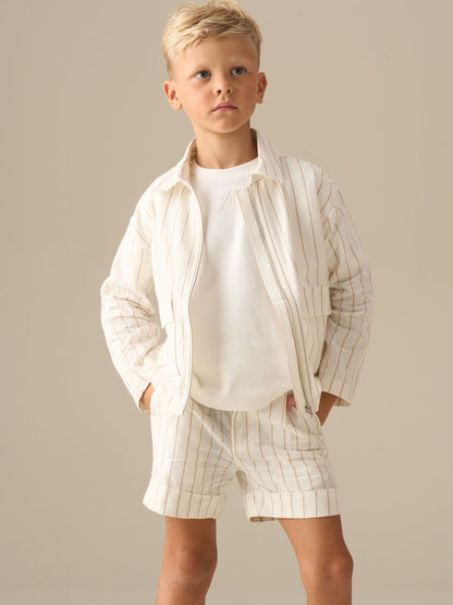 Dsiney Kidz - Angel & Rocket Cream Jake Ticking Stripe Jacket image 4