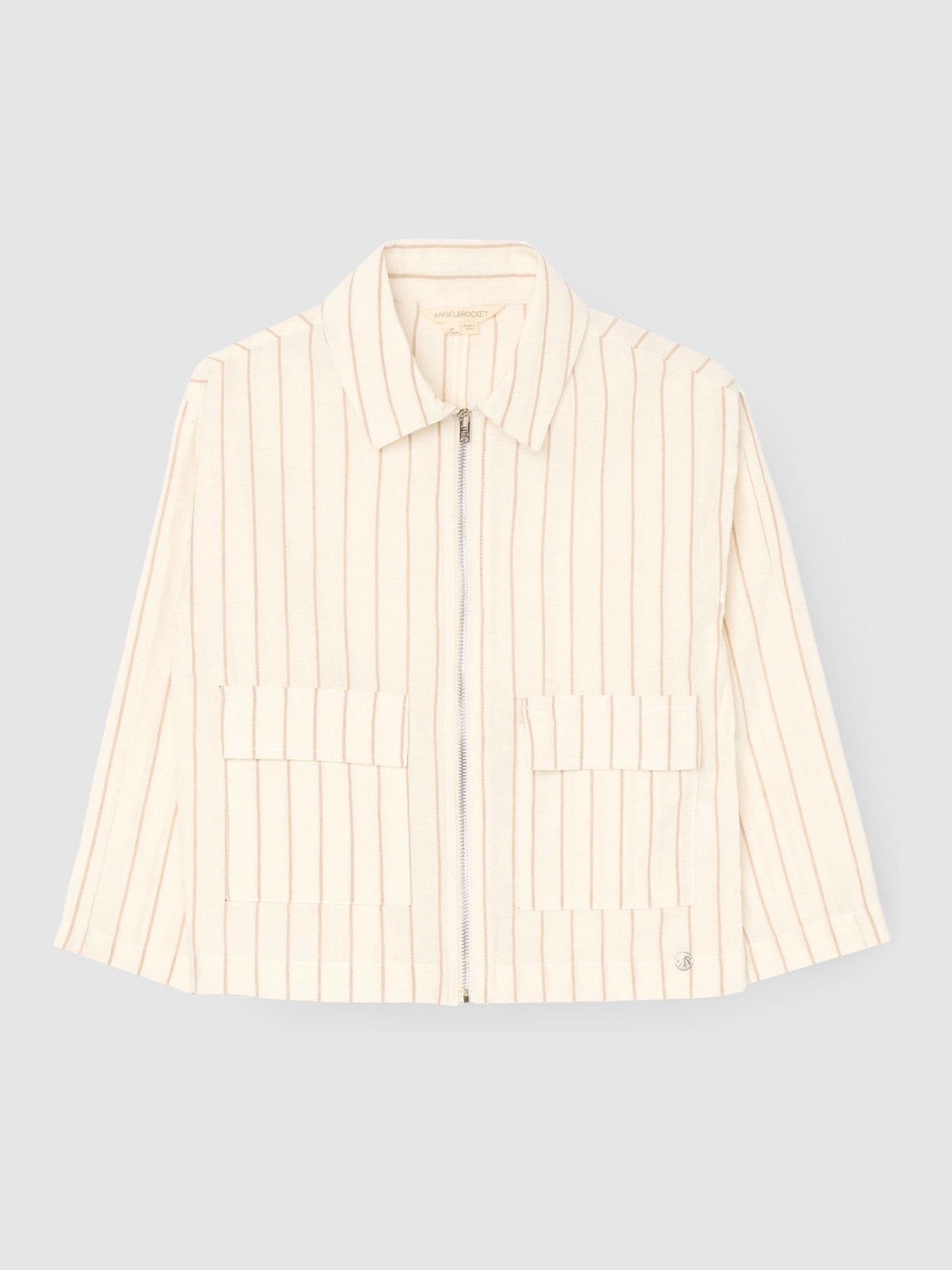 Dsiney Kidz - Angel & Rocket Cream Jake Ticking Stripe Jacket image 5
