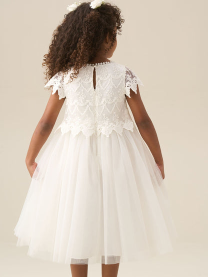 Angel & Rocket White Lucy Lace Ivory Dress image 3