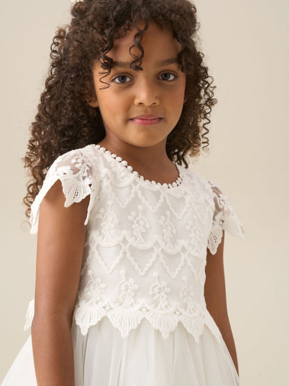 Angel & Rocket White Lucy Lace Ivory Dress image 5