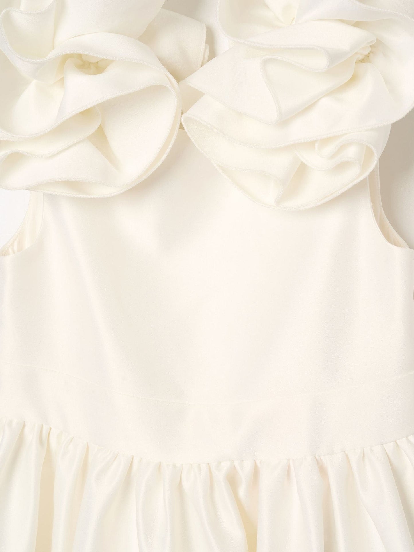 Angel & Rocket White Coco Puff Sleeve Bow Back Dress image 6