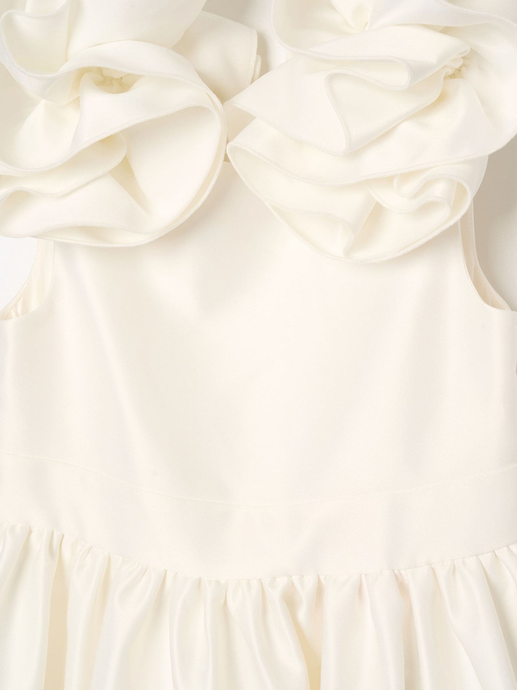 Angel & Rocket White Coco Puff Sleeve Bow Back Dress image 6