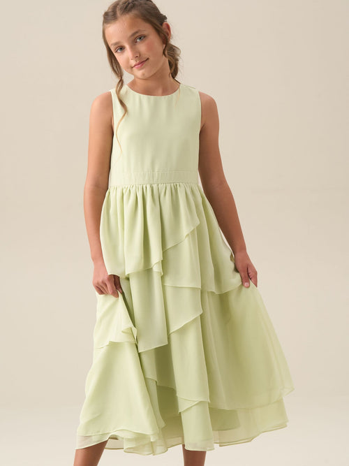 Dsiney Kidz - Angel & Rocket Green Letitia Sage Tiered Ruffle Dress image 1