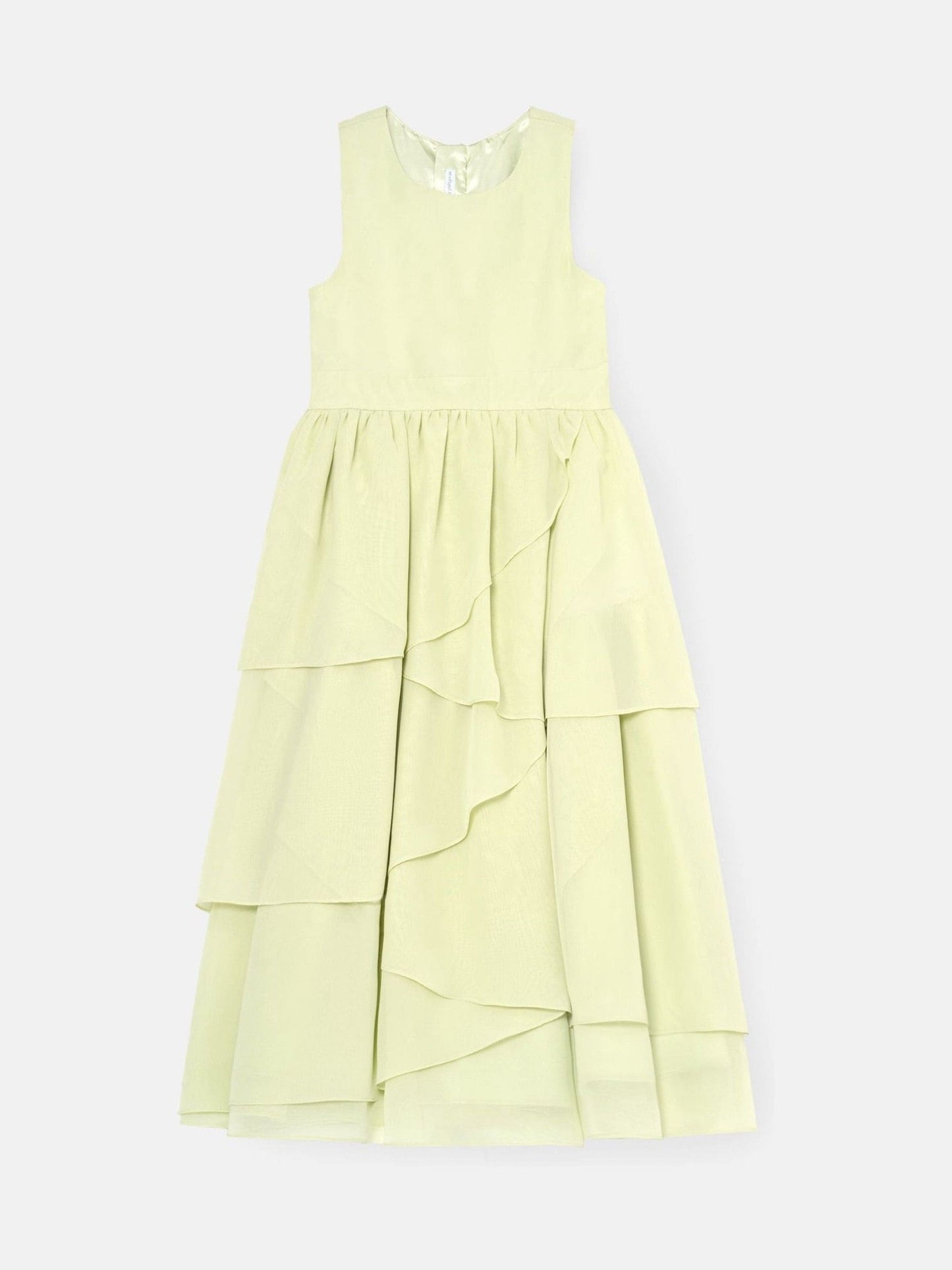 Angel & Rocket Green Letitia Sage Tiered Ruffle Dress image 6