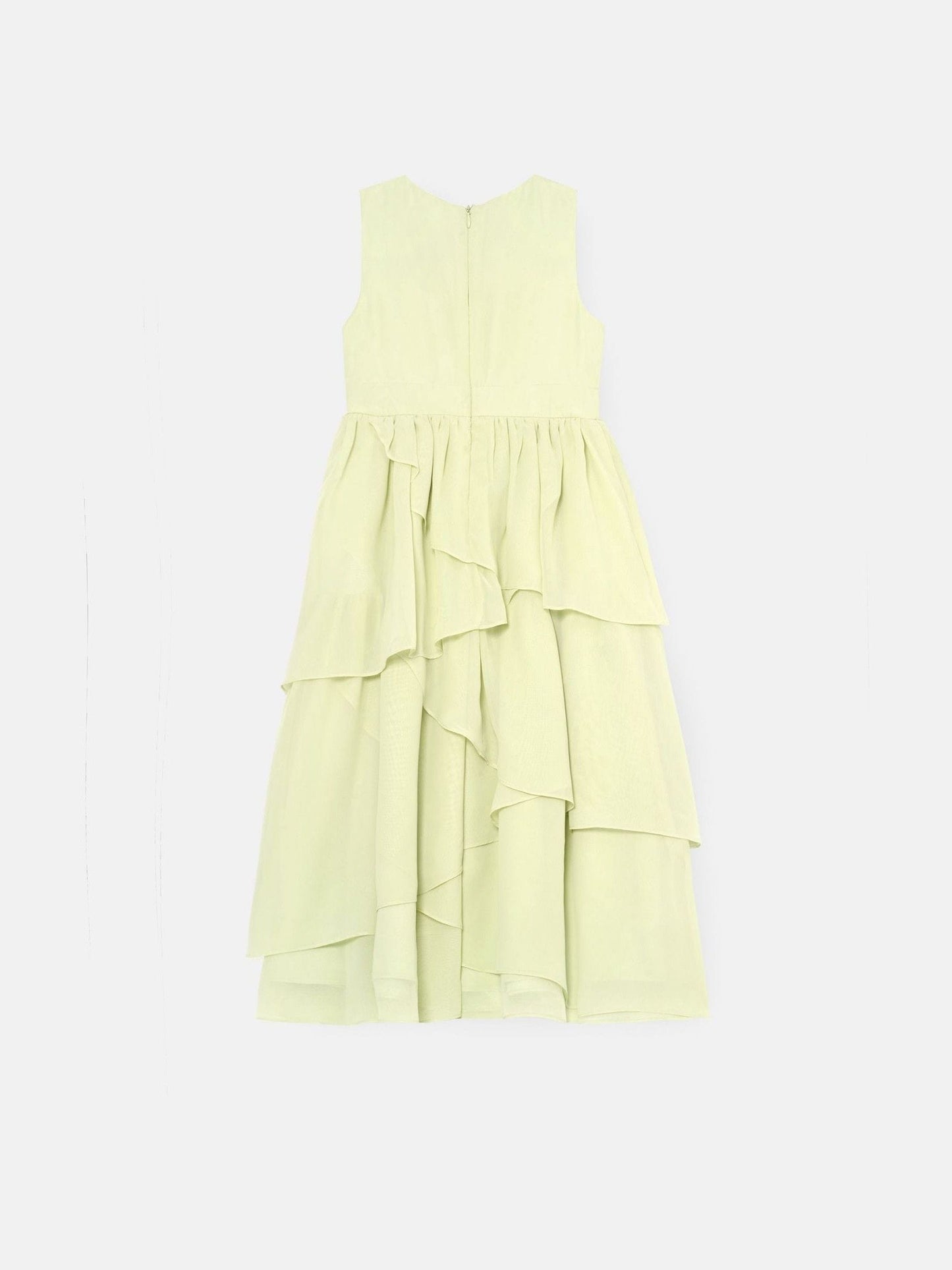 Angel & Rocket Green Letitia Sage Tiered Ruffle Dress image 7