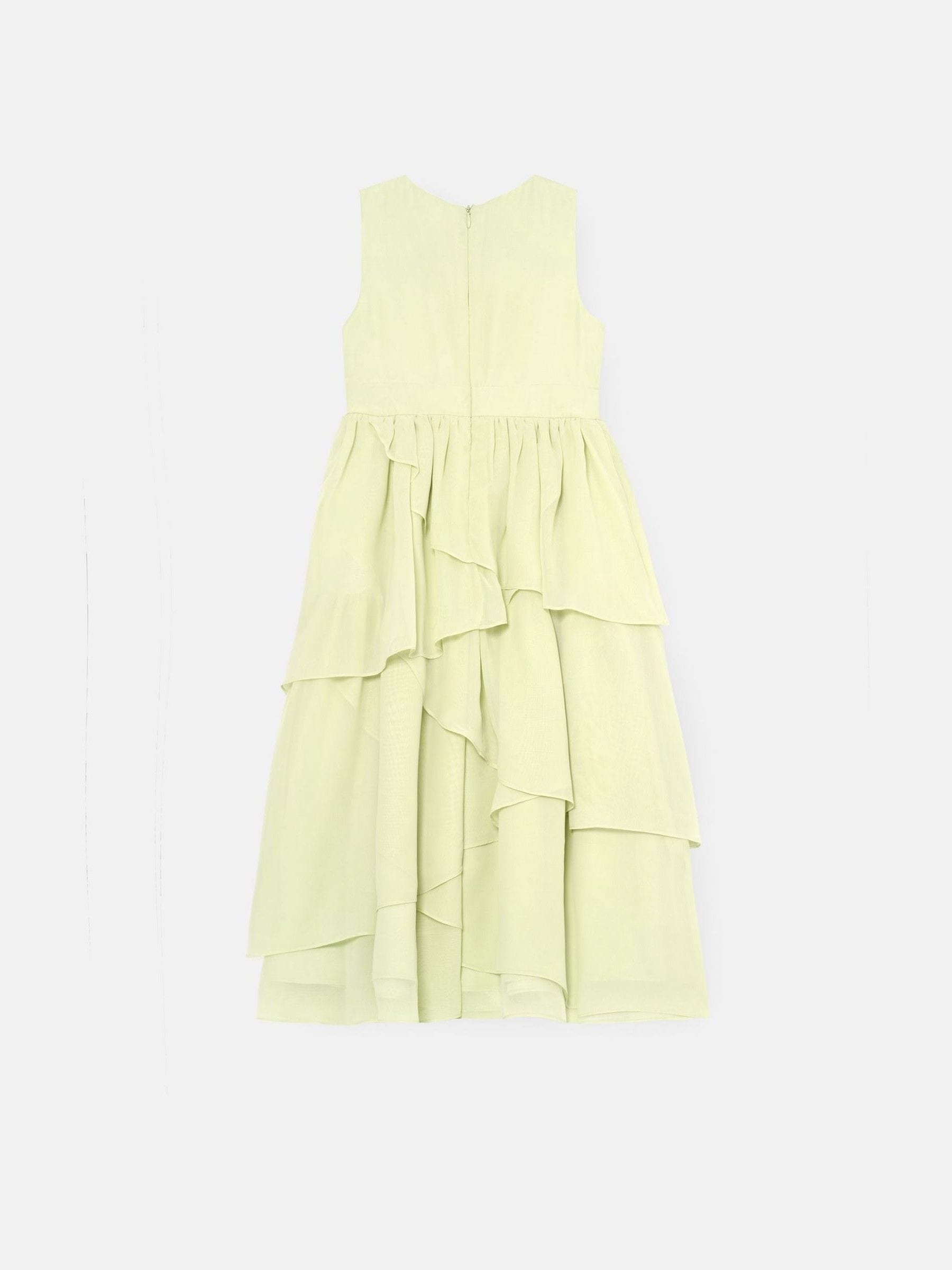 Angel & Rocket Green Letitia Sage Tiered Ruffle Dress image 7