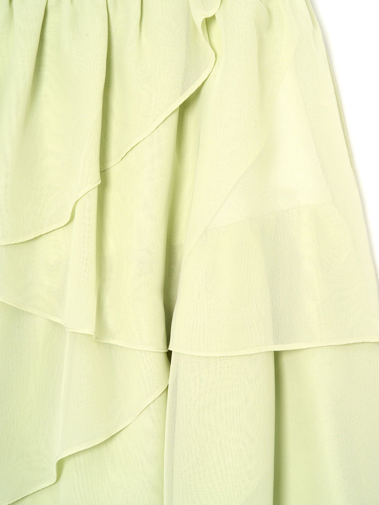 Angel & Rocket Green Letitia Sage Tiered Ruffle Dress image 8