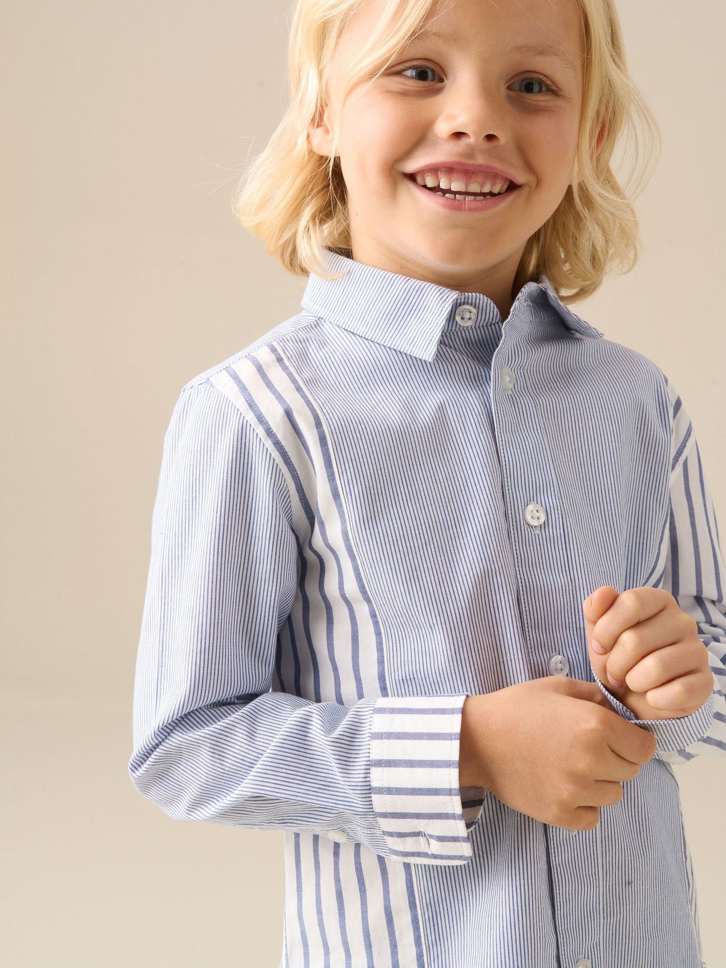 Dsiney Kidz - Angel & Rocket Blue Miles Cut & Sew Stripe Shirt image 1