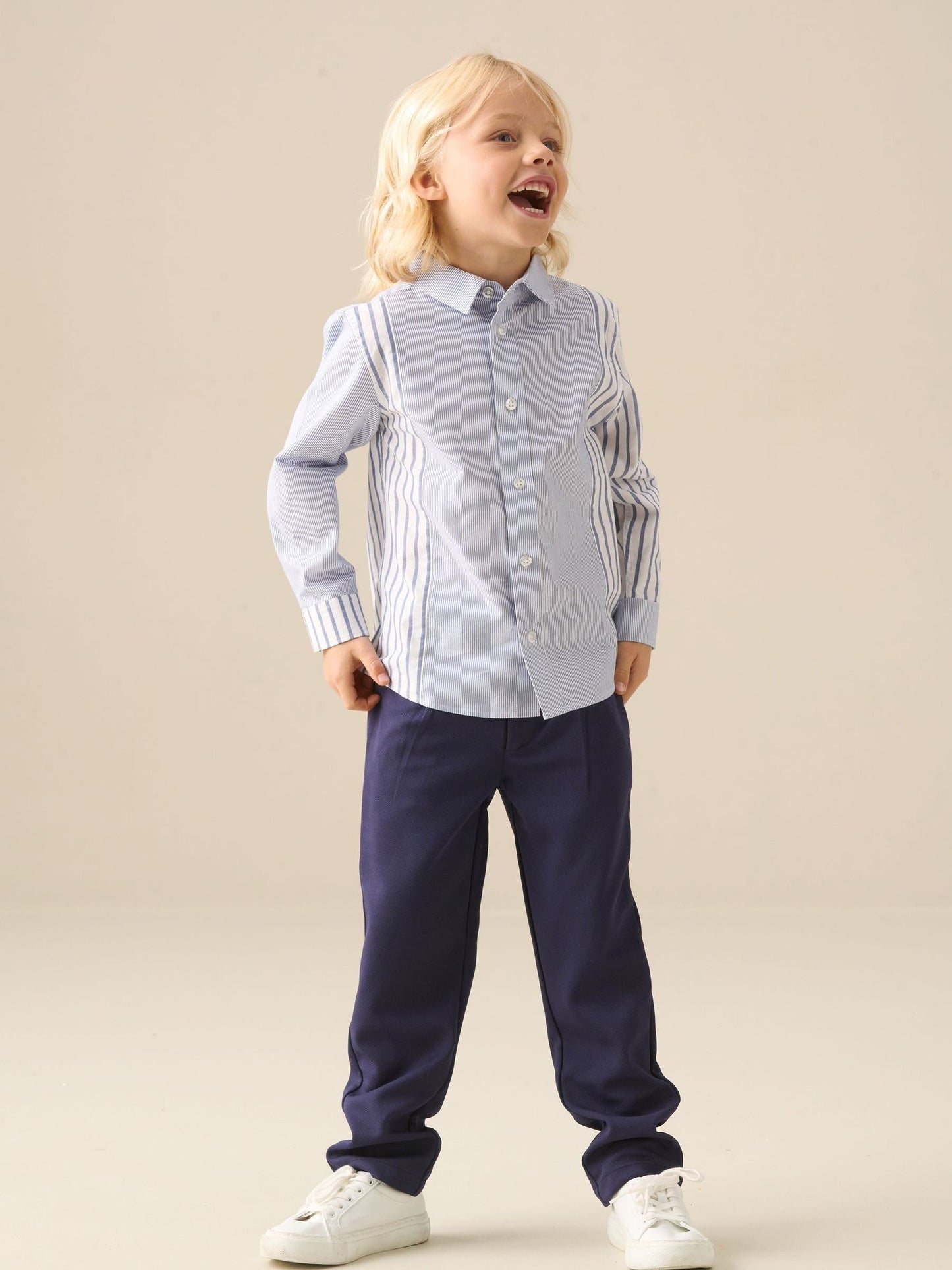 Dsiney Kidz - Angel & Rocket Blue Miles Cut & Sew Stripe Shirt image 2