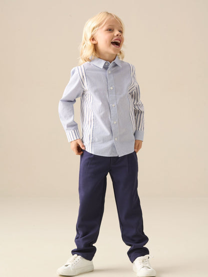 Dsiney Kidz - Angel & Rocket Blue Miles Cut & Sew Stripe Shirt image 2