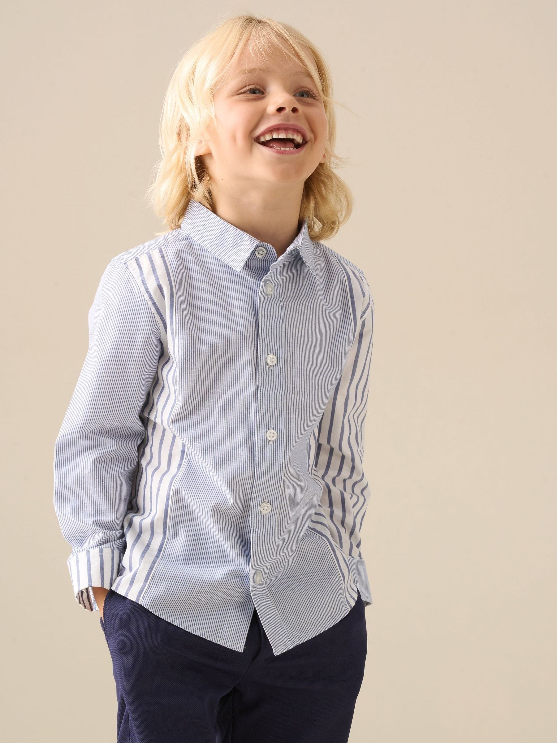 Dsiney Kidz - Angel & Rocket Blue Miles Cut & Sew Stripe Shirt image 5