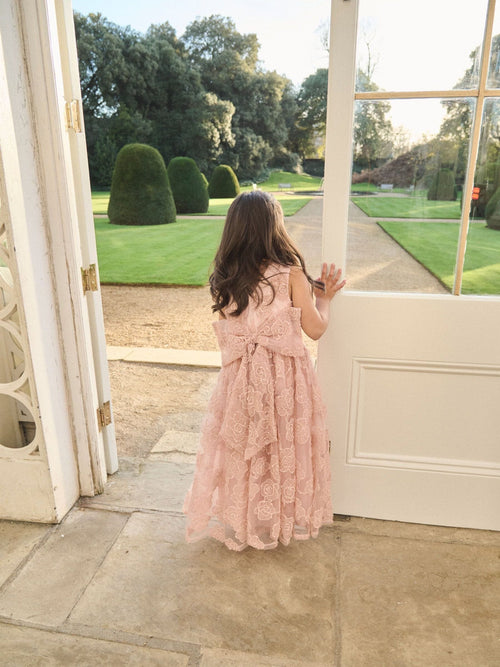 Dsiney Kidz - Angel & Rocket Pink Louise Blush Embellished Bow Back Dress image 1