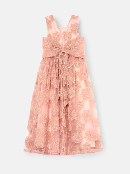 Angel & Rocket Pink Louise Blush Embellished Bow Back Dress image 5